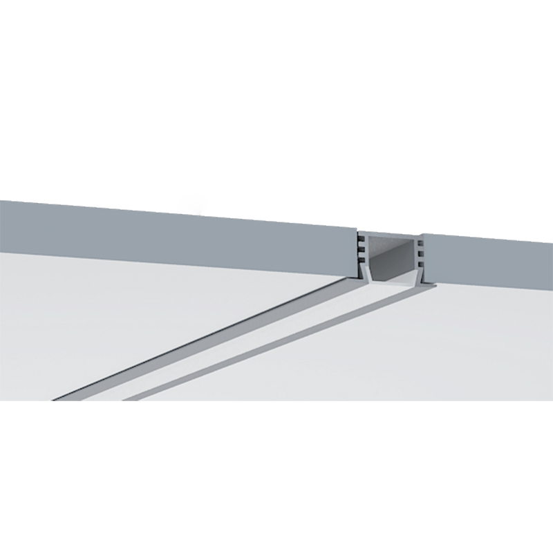 Black Diffuser Recessed LED Strip Lighting Channel For 10mm White LED Light Strip